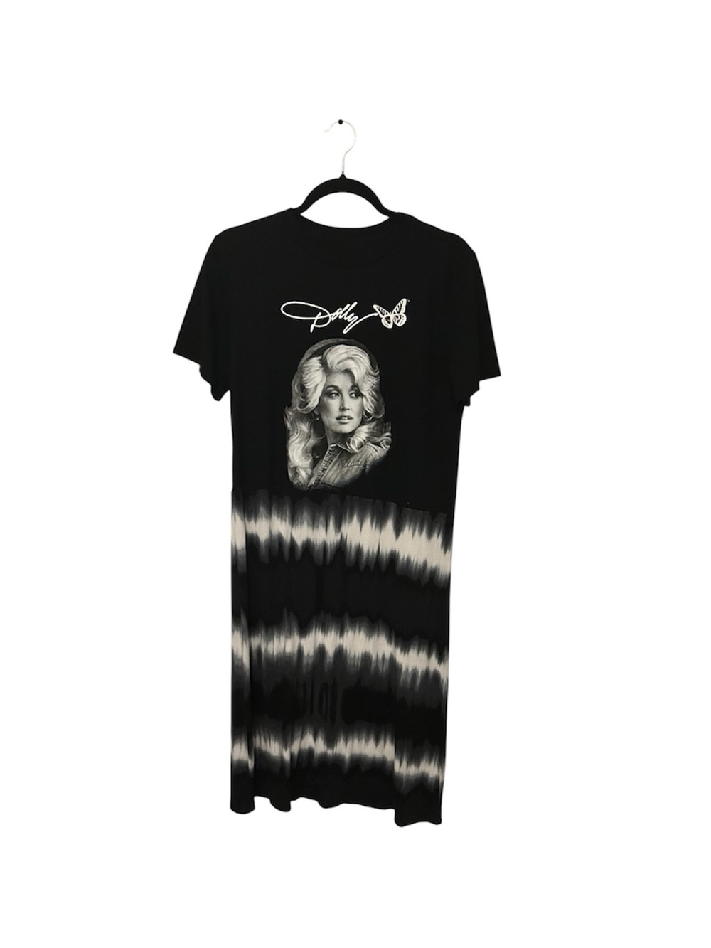 Dolly Parton one of a kind upcycled midi dress S/M